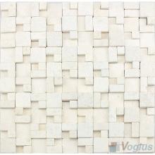White Breakfront Marble Mosaic VS-PBF97