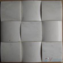 White Large Camber Bread 3D Stone Mosaic VS-PCB87