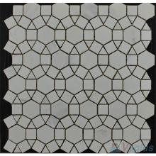 White Polished Sunflower Stone Mosaic VS-PSF92
