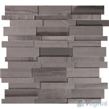 Wooden Athens High Low Breakfront Marble Mosaic Tile VS-PBF96