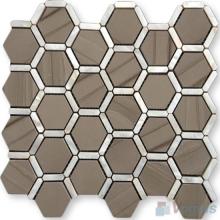 Wooden Athens Polished Hexagonal Shaped Stone Mosaic VS-PHX83
