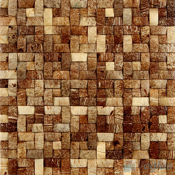 Pinwheel Coconut Mosaic Tiles VCC88