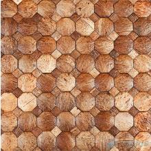 Octagon Coconut Mosaic Tiles VCC98