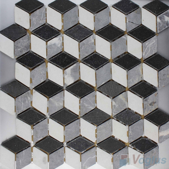 3D Diamond Marble Mosaic VS-PTD98