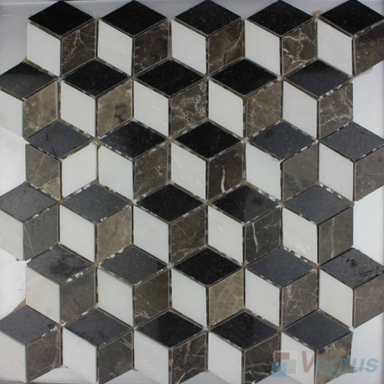 3D Diamond Marble Mosaic VS-PTD99
