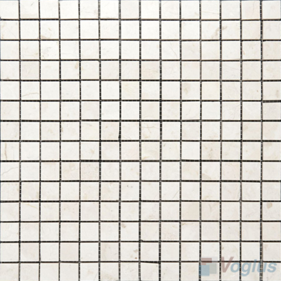 Cream 20x20mm Polished Stone Mosaic VS-SFA98