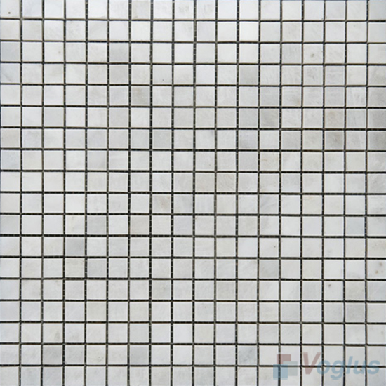 Eastern White 15x15mm Polished Icones Marble Mosaic Tiles VS-SAA96