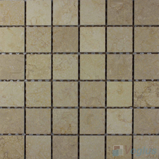 Egypt Beige 48x48mm Polished Classic Marble Mosaic VS-SEA95