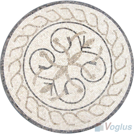 Marble Mosaic Medallion VS-AMD95