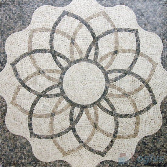 Marble Mosaic Square Medallion VS-ASQ99
