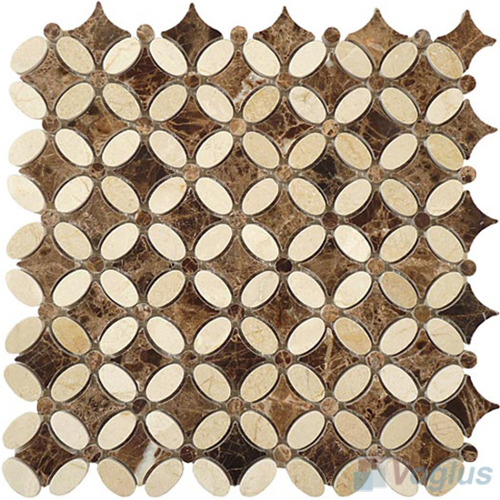 Polished Sunflower Marble Mosaic VS-PSF96