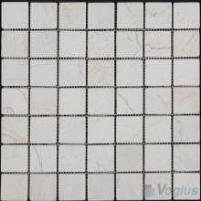 Cream 48x48mm Tumbled Classic Marble Mosaic VS-SEA99