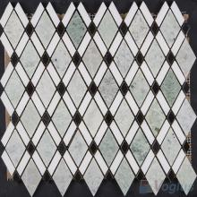 Green Polished Diamond Stone Mosaic Tiles VS-PDM99