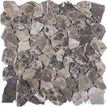 Light Emperador River Rock Marble Mosaic VS-PRR98
