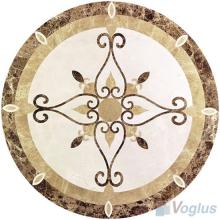 Waterjet Marble Mosaic Medallion VS-AMD91