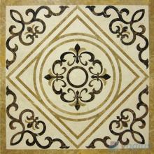 Waterjet Marble Mosaic Square Medallion VS-ASQ92