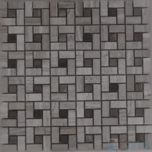 Wooden Gray Polished Pinwheel Stone Mosaic Tiles VS-PPW92