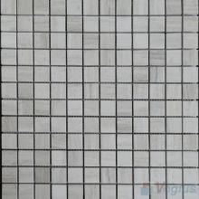 Wooden White 23x23mm Polished Stone Mosaic Tiles VS-SBA99