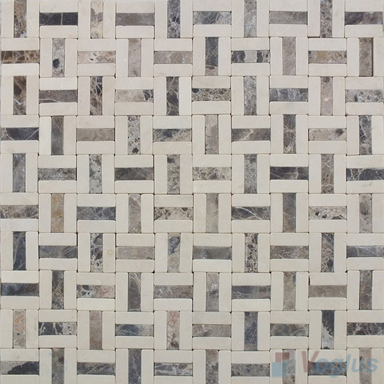 Tumbled Trio Stone Marble Mosaic VS-PTR99