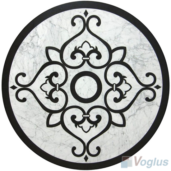 Waterjet Marble Mosaic Medallion VS-AMD90