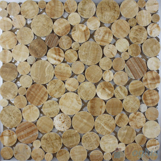Yellow Polished Bubble Marble Mosaic VS-PPB95