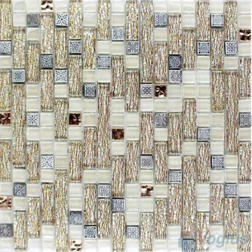 Pearl Linear Glass Resin Mosaic Tiles VB-GRL97 - Voglus Mosaic