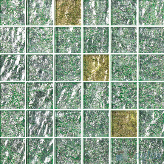 2x2 Heritage Gold Leaf Glass Tiles VG-GFE90