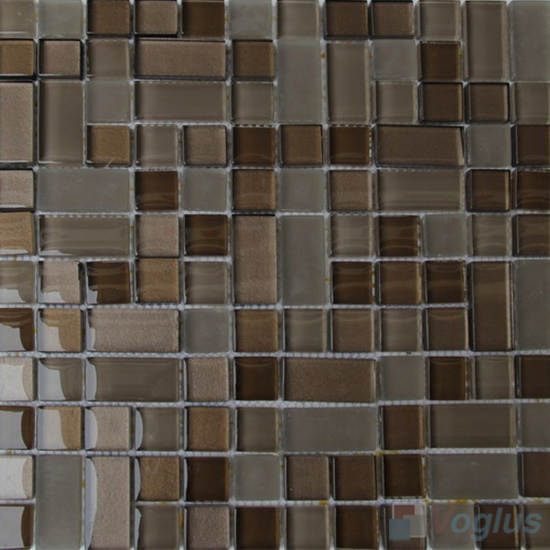 Coffee Twingrace Crystal Tile Glass Mosaic VG-CYQ95