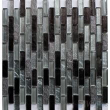 Grey Mix Subway Hand Painted Crystal Glass Tiles VG-HPC91