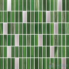 Office Green Strip Hand Painted Crystal Glass Tiles VG-HPC96