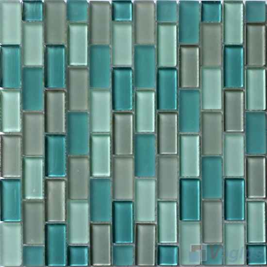Turquoise Acchor Crystal Glass Mosaic Tiles VG-CYV93