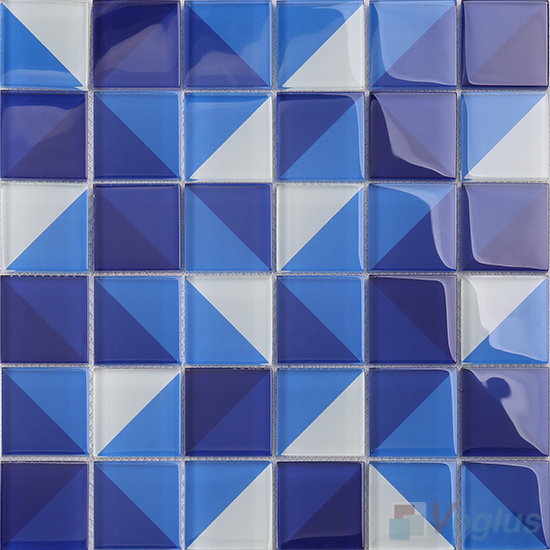 Heritage Blue Back-printed Crystal Mosaic VG-CYH99