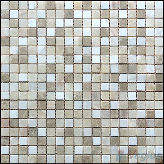 Polished Onyx Mixed 4mm Thickness 15x15mm Heritage Marble Mosaic VS-SN93
